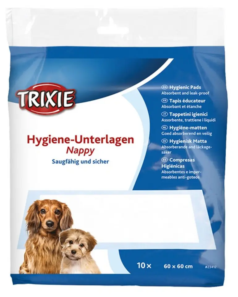 ⁨TRIXIE Mat - Hygienic bed for puppies 60x60cm 10pcs/op [TX-23412]⁩ at Wasserman.eu