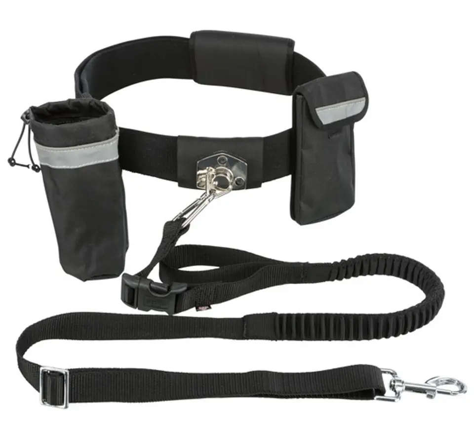 ⁨Trixie Waist Belt and Leash Hands Free - dogtrekking set [TX-1275]⁩ at Wasserman.eu