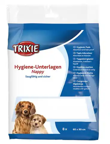 ⁨TRIXIE Mat - Hygienische Foundation für Welpen 60×90 cm, 8 Stück/Packung [TX-23413]⁩ im Wasserman.eu