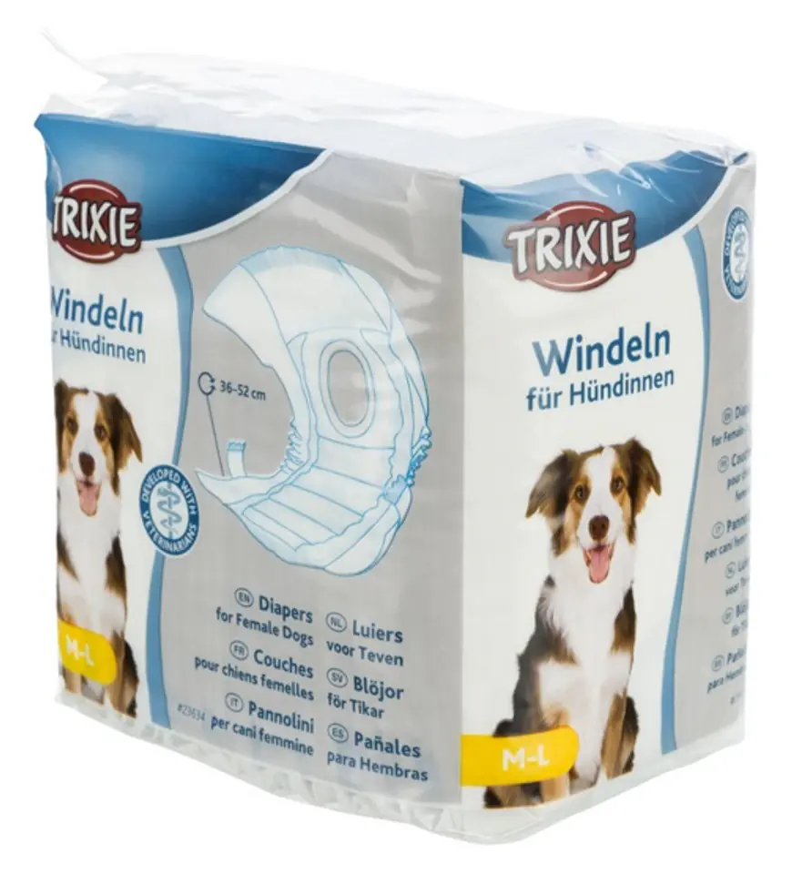 ⁨Trixie Pieluchy/Majtki dla suki 12szt/op M-L  [23634]⁩ w sklepie Wasserman.eu