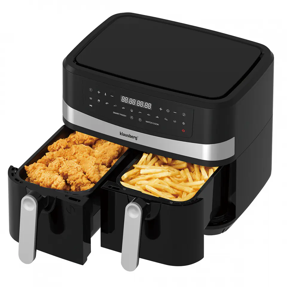 ⁨FAT-FREE FRYER 2 x 4,5L KLAUSBERG KB-7573⁩ at Wasserman.eu