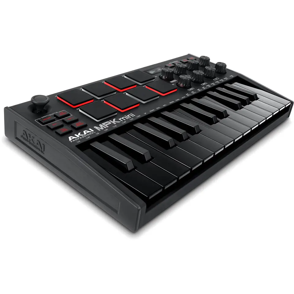 ⁨AKAI MPK MINI 3 BLACK - Mini klawiatura sterująca⁩ w sklepie Wasserman.eu