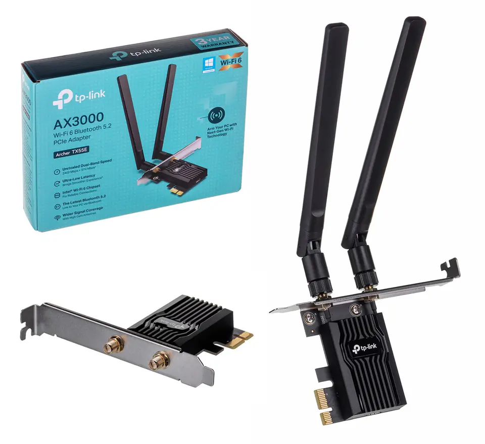 ⁨TP-Link ARCHER TX55E network card WLAN / Bluetooth 2402 Mbit/s⁩ at Wasserman.eu