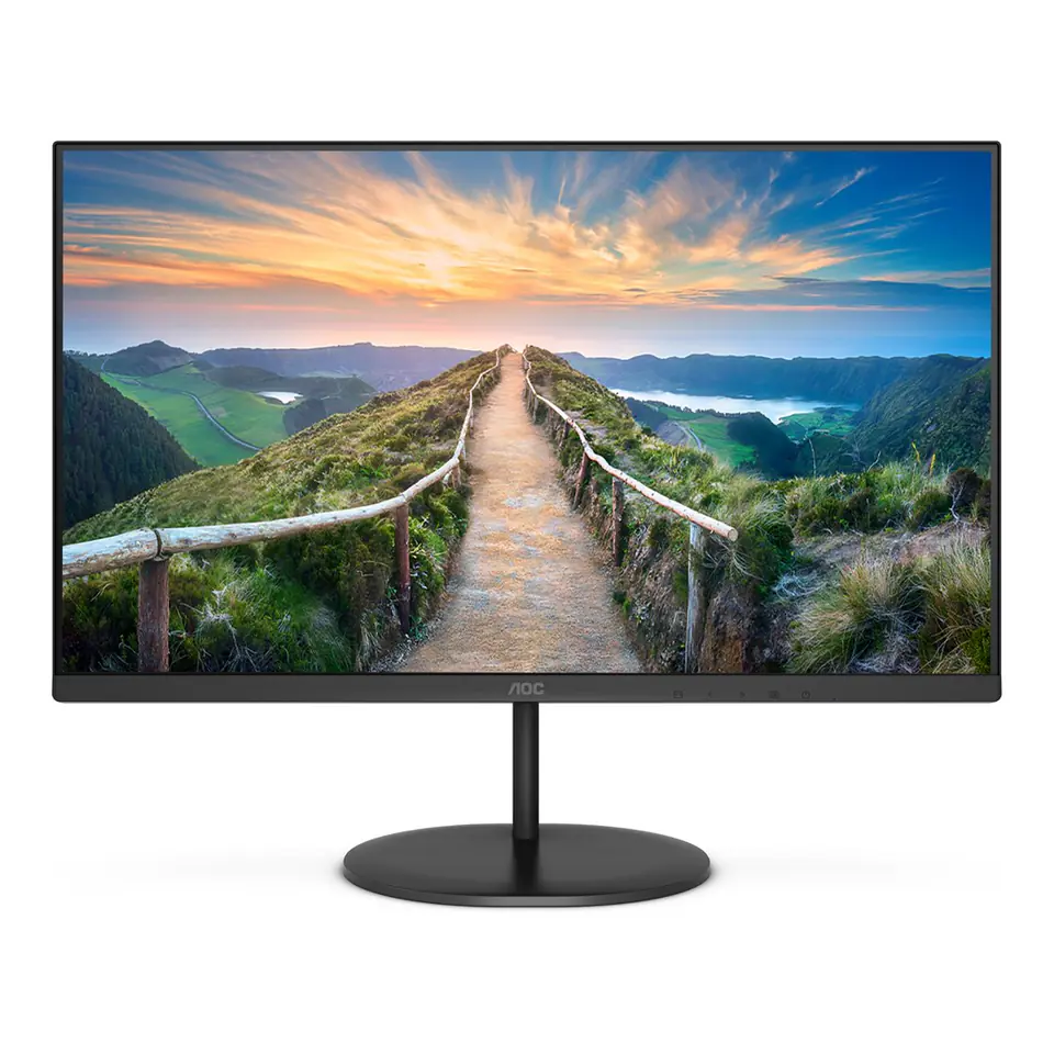 ⁨AOC V4 U27V4EA computer monitor 68.6 cm (27") 3840 x 2160 pixels 4K Ultra HD LED Black⁩ at Wasserman.eu