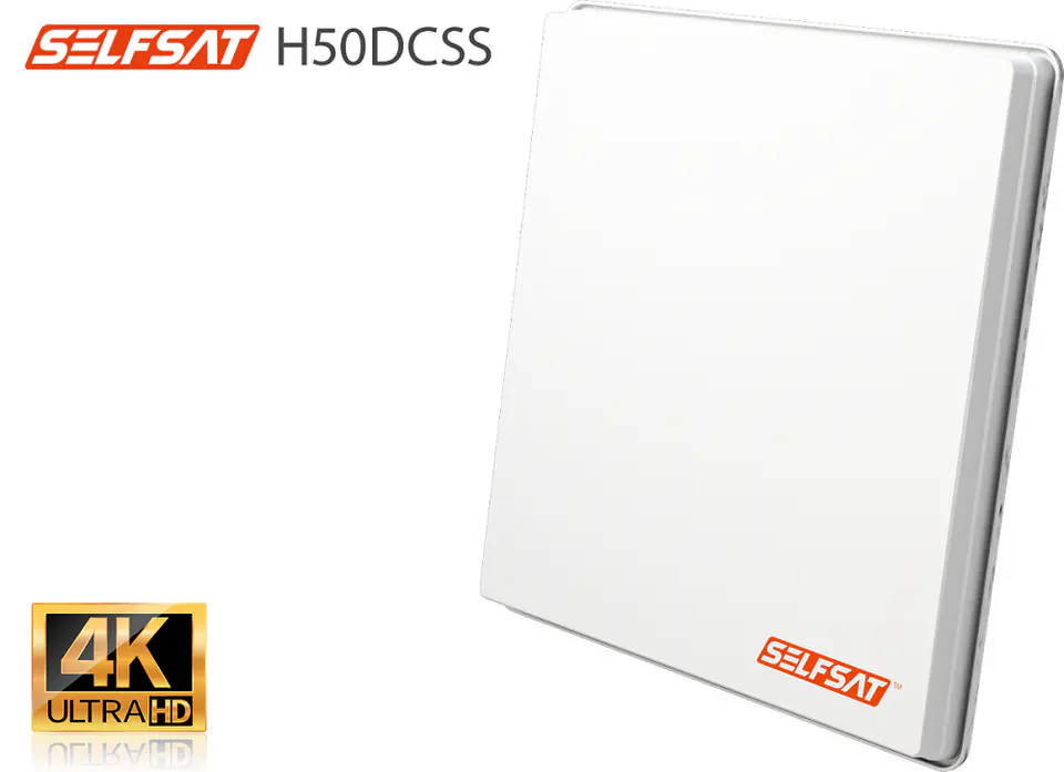 Selfsat H50dCSS flat antenna with Unicable II + twin