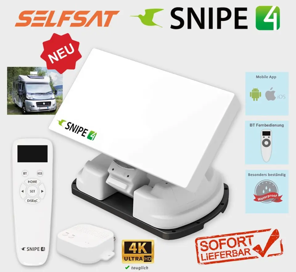 SelfSat Snipe 4 Single BT Auto Antenna