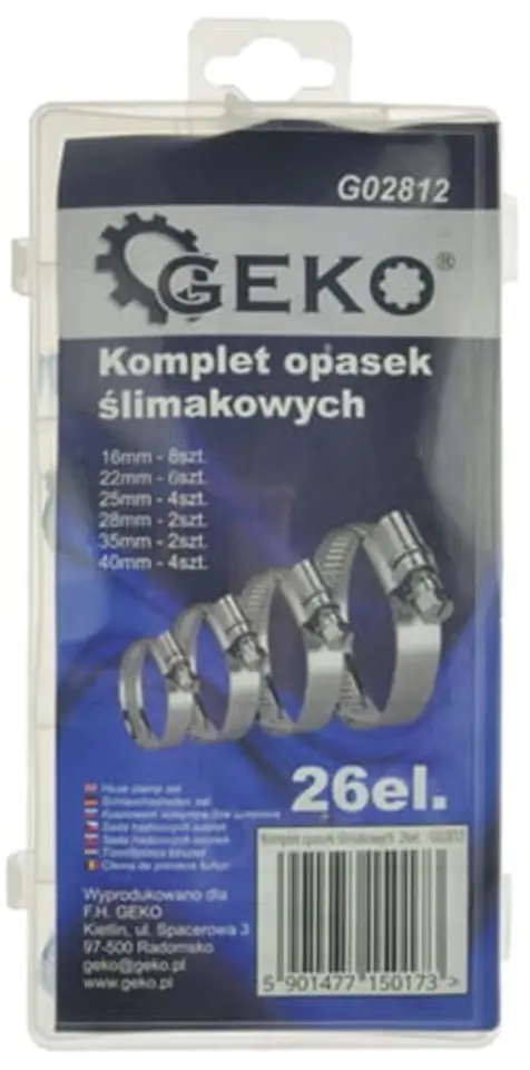 Opaski ślimakowe Geko G02812