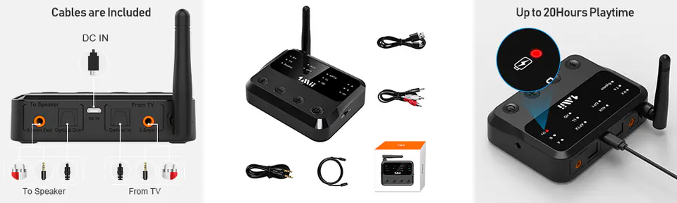 Transmitter Bluetooth Receiver APTX-HD 1Mii B310 70m