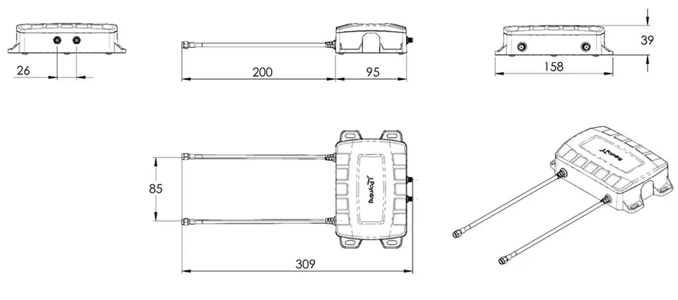 Antena wzmacniająca GSM 2-5G WiFi Poynting UDAS-1