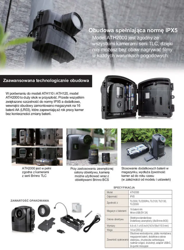 Brinno ATH2000 outdoor enclosure for TLC cameras