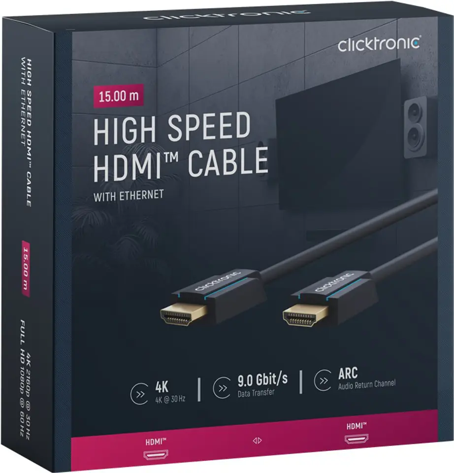 Clicktronic DVI - HDMI cable