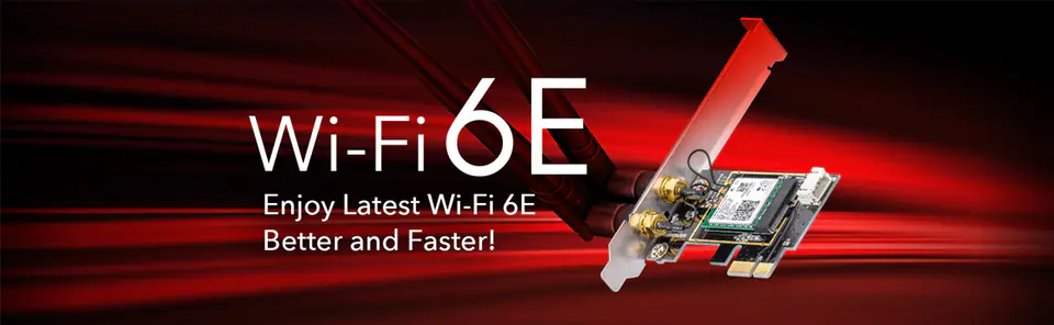 Karta sieciowa PCI-E WiFi 6 AX5400 BT 5.2 2x5 dBi
