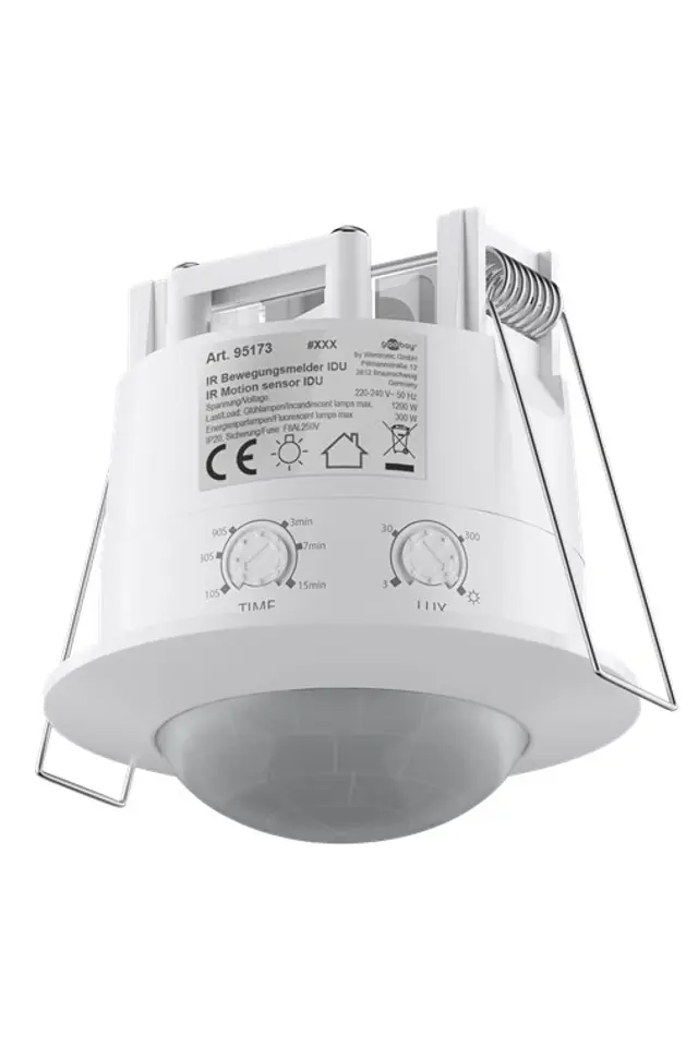 Motion Sensor CEILING IR FLUSHMOUNTED 360st 6m Goobay Wasserman.eu