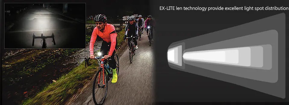 Front bicycle light Navi600 3350mAh 600lm