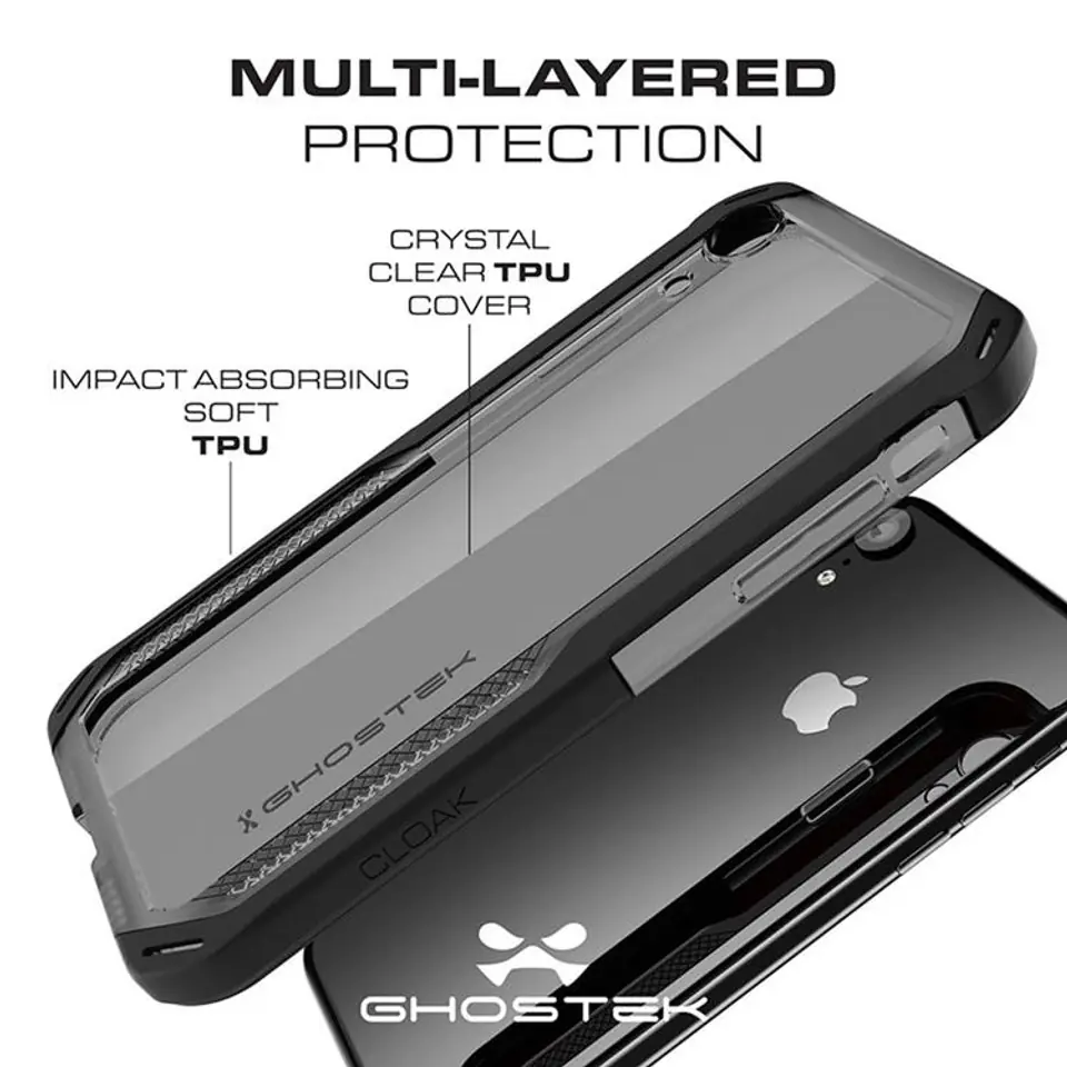 Etui Cloak 4 Apple iPhone Xr czarny