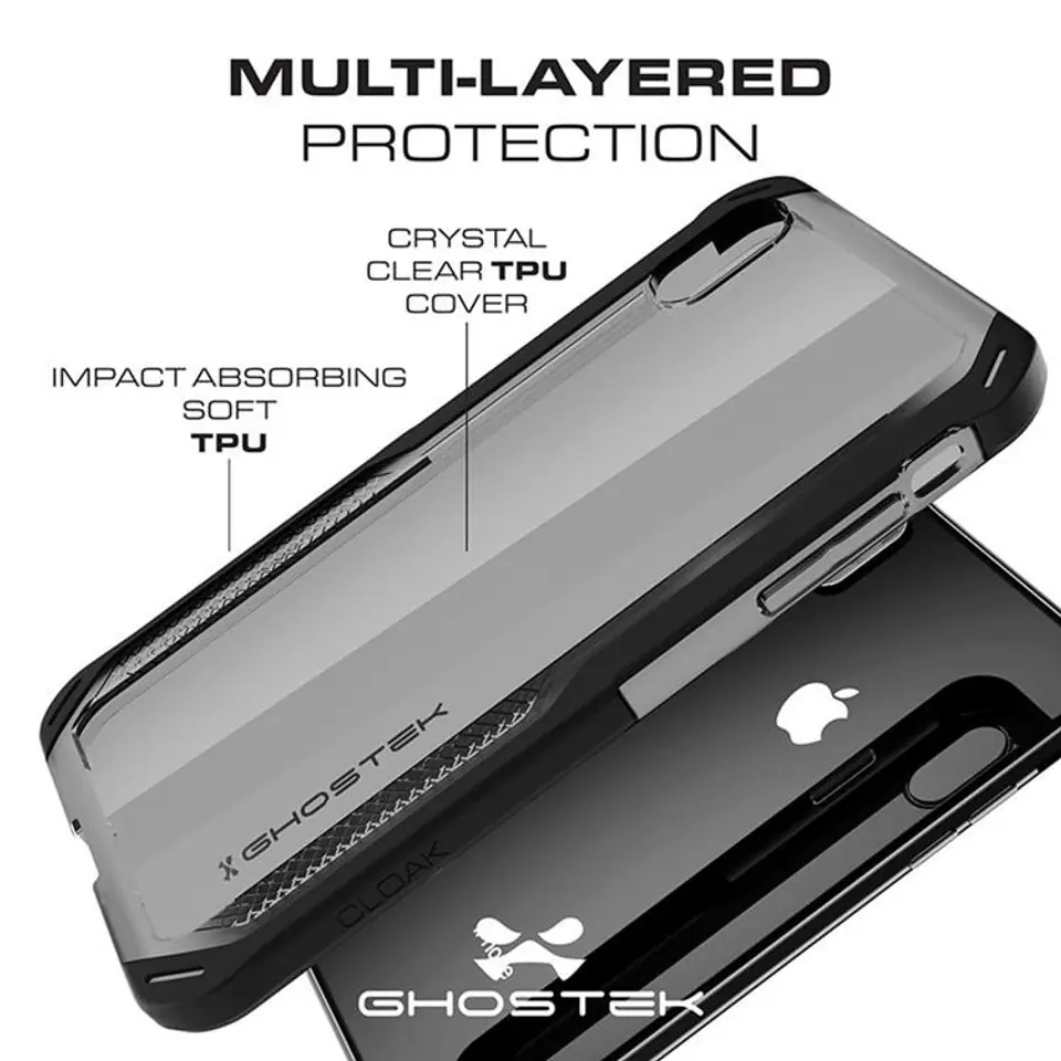 Etui Cloak 4 Apple iPhone Xs Max czarny