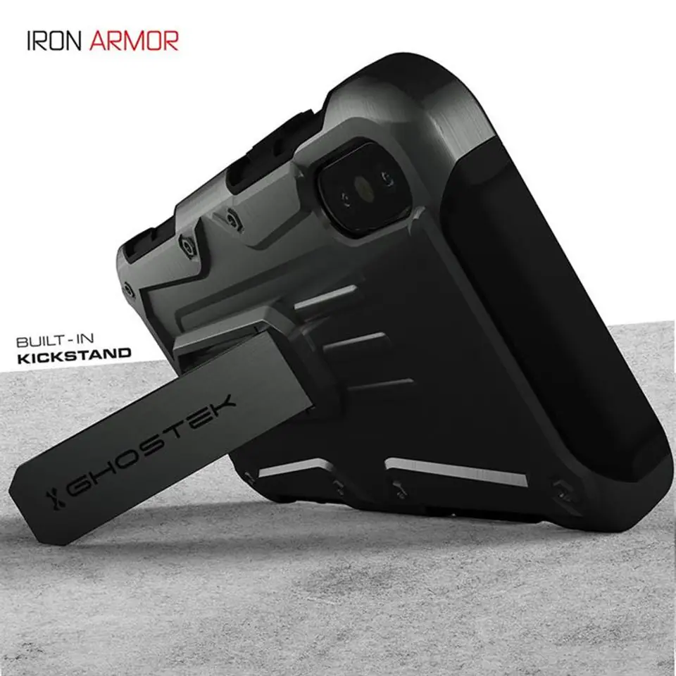 Etui Iron Armor Apple iPhone Xs Max szary