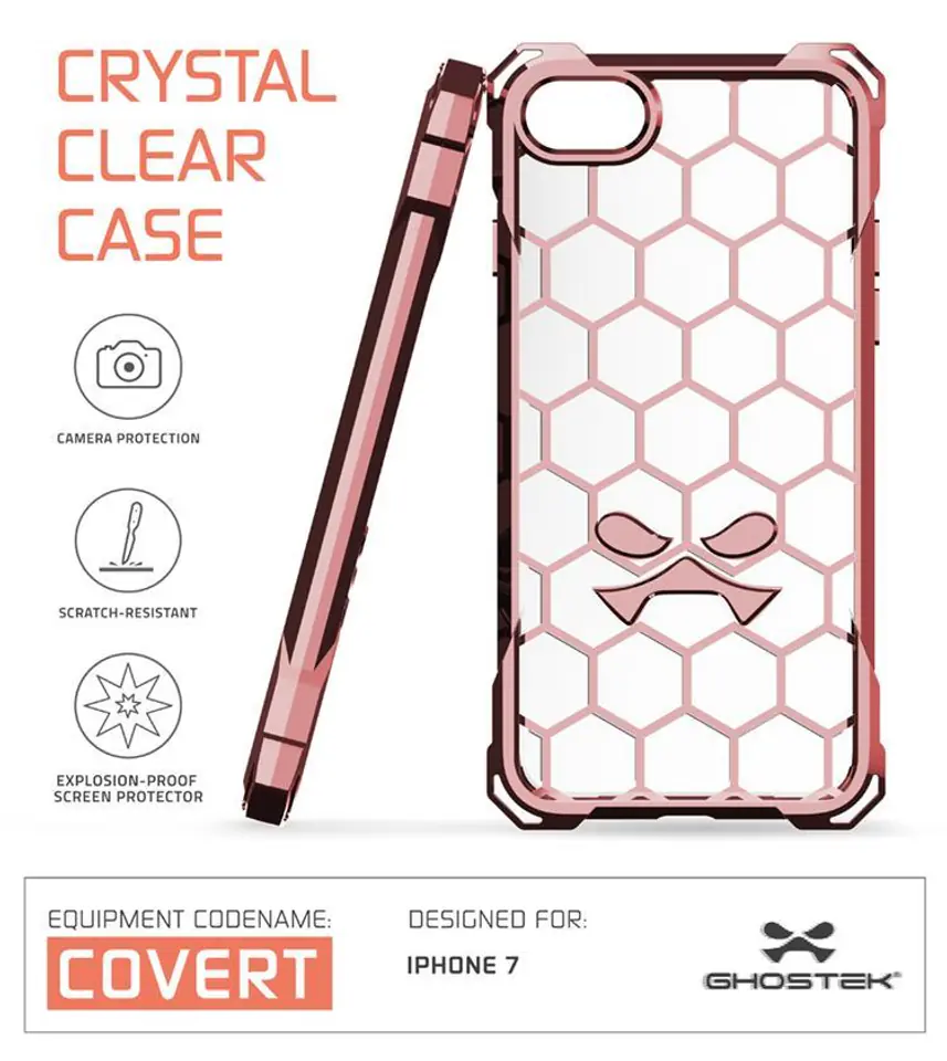 Etui Covert Apple iPhone 7 8 różowy