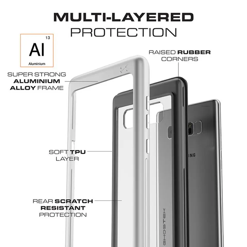 Atomic Slim Case for Samsung Galaxy Note8 red