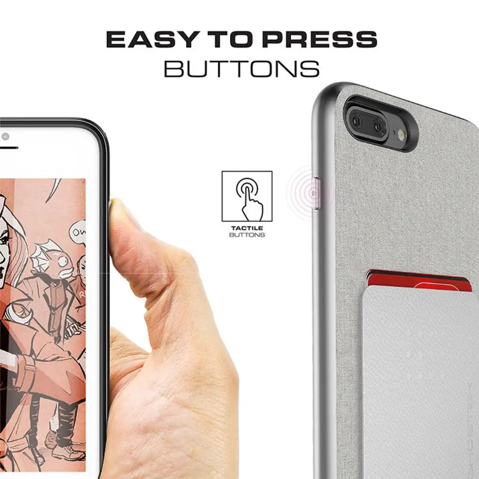 Exec Case 2 Apple iPhone 7 Plus 8 Plus silver