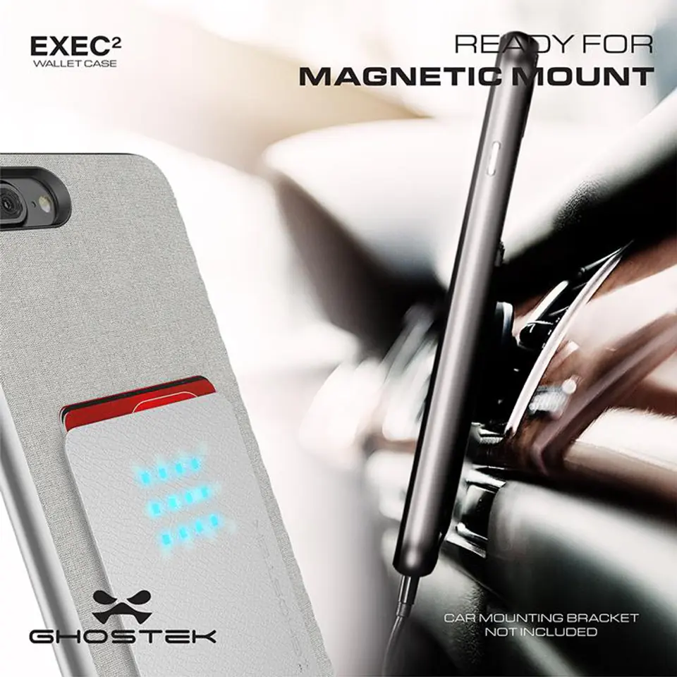 Exec Case 2 Apple iPhone 7 Plus 8 Plus silver