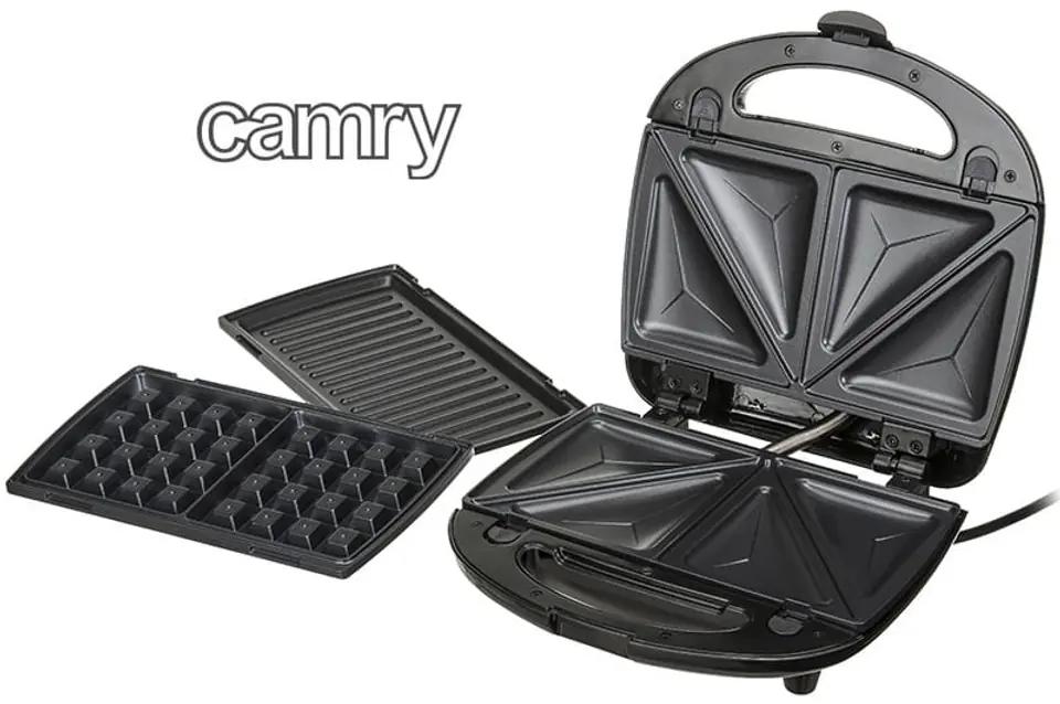 Opiekacz grill gofrownica 3w1