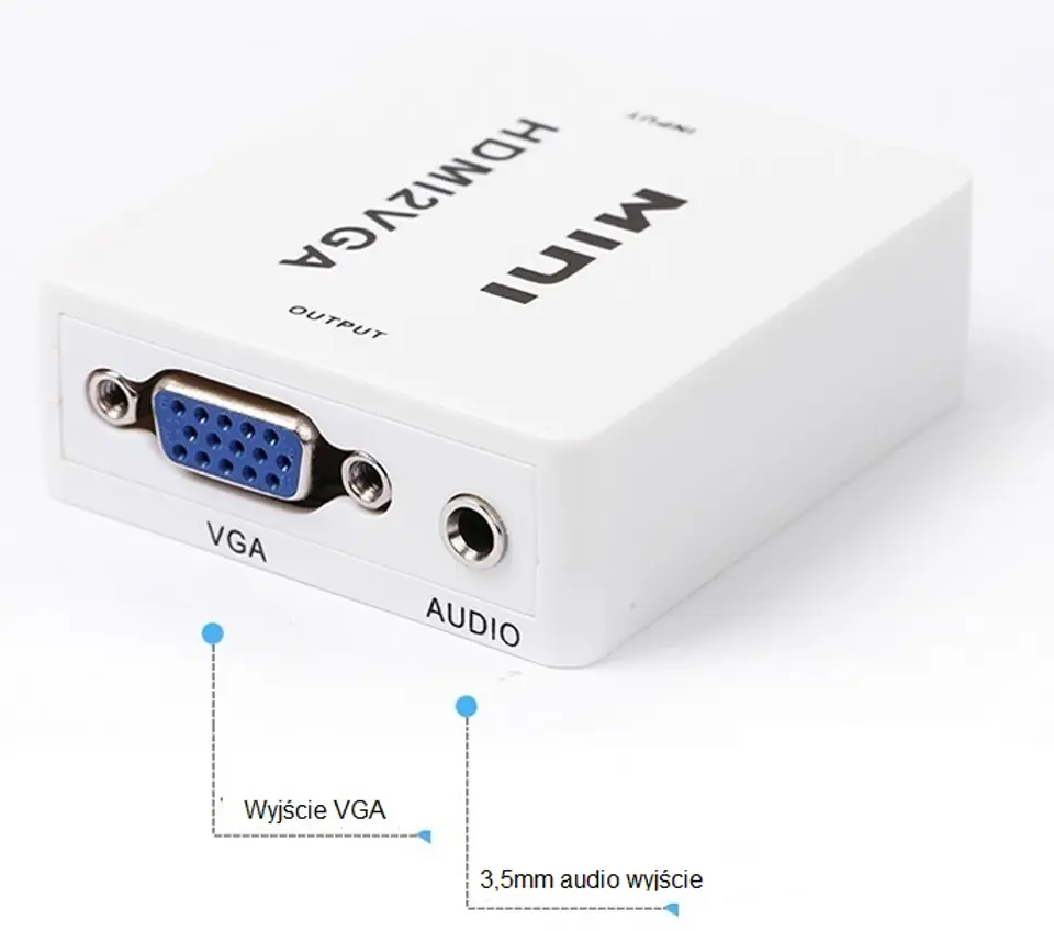 Konwerter HDMI na VGA + audio SPH-VA01