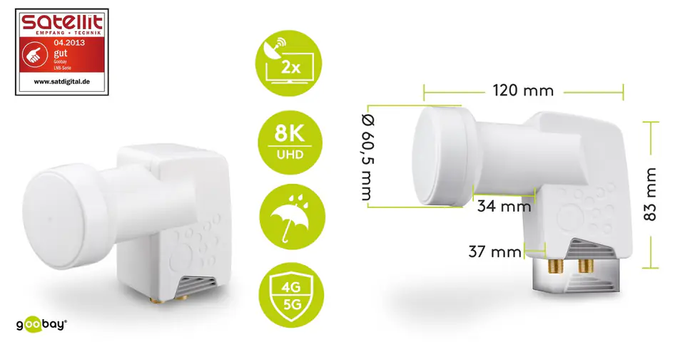 LNB Twin Goobay 0.1dB