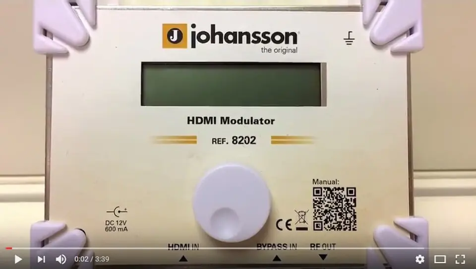 Modulator cyfrowy Johansson HDMI DVB-T. DVB-C 8202