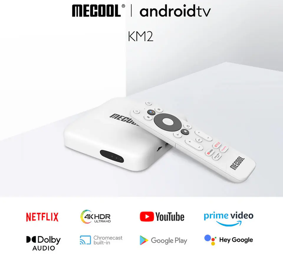 Android TV BOX MECOOL KM2 4K Android 10 Netflix