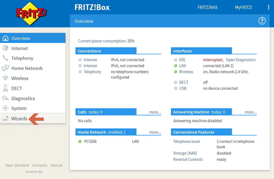 Fritz!Box 7369 Router N 2.4GHz 300Mbps ADSL USB