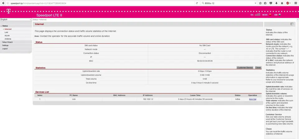 Router Telekom HUAWEI B593 3G/4G LTE Refurbished