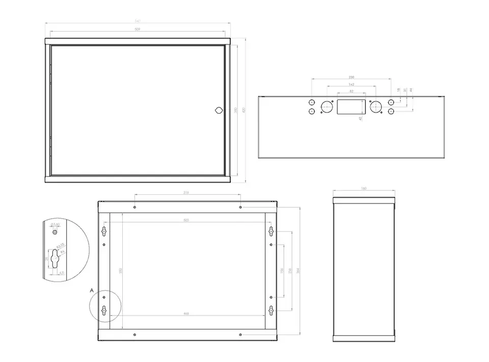 Enclosure Metal TPR6 v4 Cabinet 540x420x180