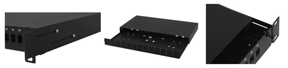 Spinner 19" 1U 12xSC Duplex Fixed Black