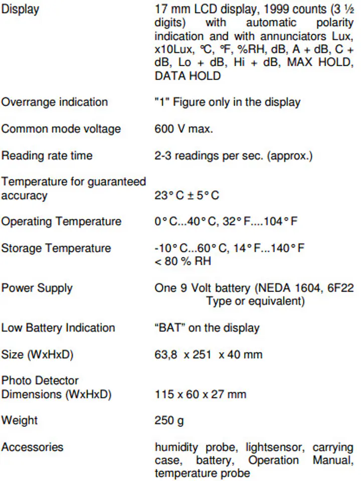 PeakTech 5035 4in1 Environmental Meter