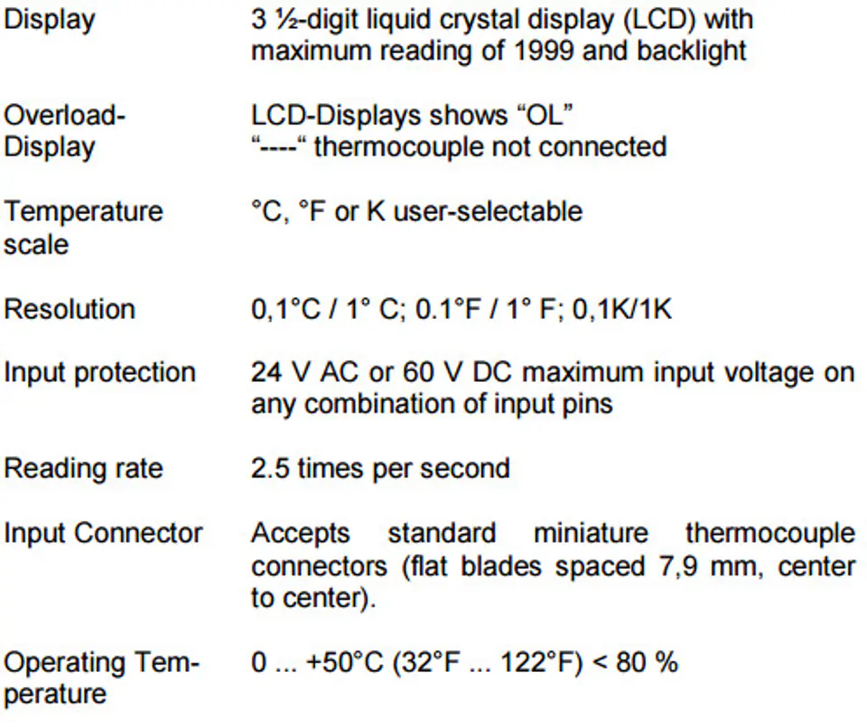 Digital Temperature Meter 2-channel PeakTech 5140
