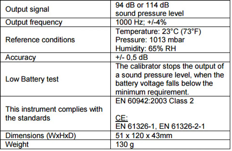 PeakTech 8010 extreme sound calibrator
