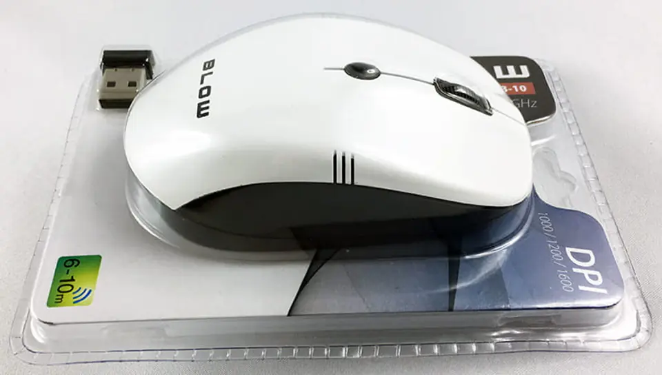 BLOW MB-10 mysz opytczna bezprzewodowa, zdjęcie real