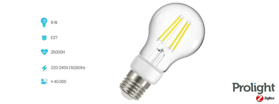 Prolight E27 8W Smart WiFi Bulb