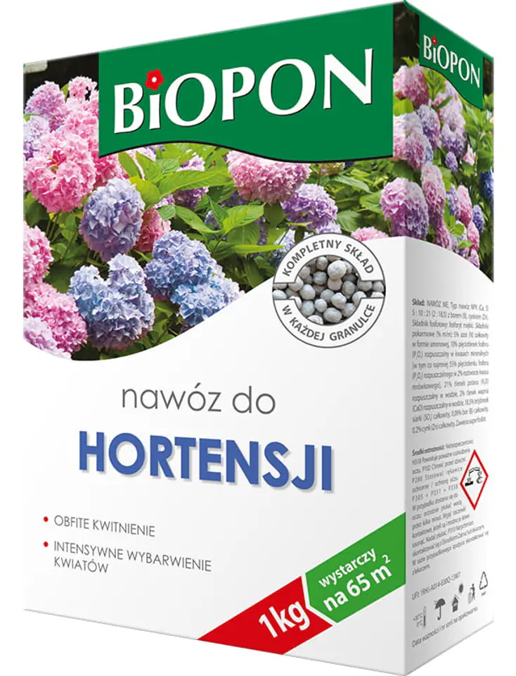 Nawóz Biopon do hortensji