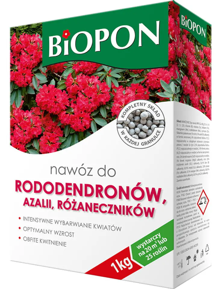 Nawóz Biopon do rododendronów, azalii i różaneczników