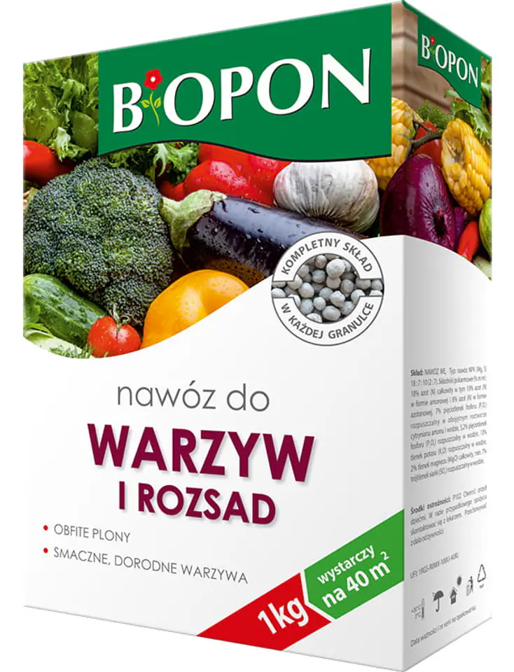 Nawóz Biopon do warzyw karton 1kg