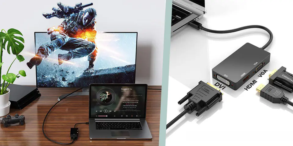 Multiport DisplayPort na HDMI DVI VGA SPD-M01