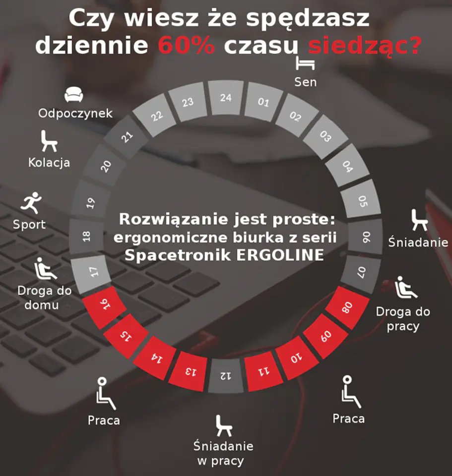 Elektryczny stelaż biurkowy Spacetronik SPE-114NB