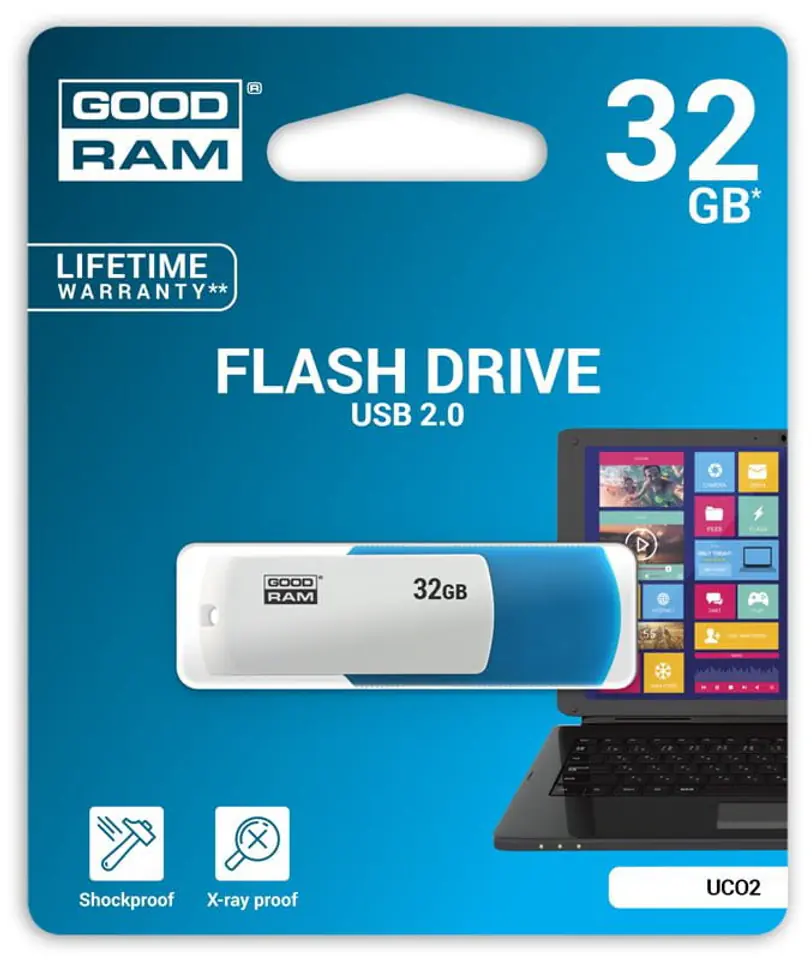 Pendrive USB GoodRAM UCO2 32GB w opakowaniu