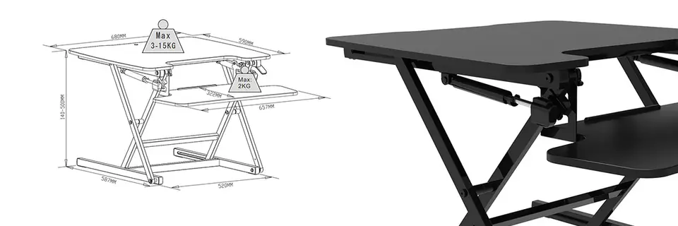 Podstawka pod monitor Spacetronik SPR-122LB