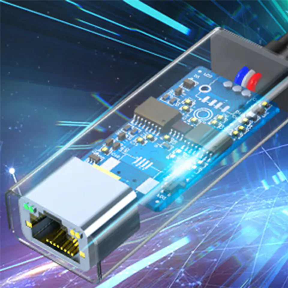 USB to RJ45 Socket Adapter 1000 Mbp LED SPU-A02