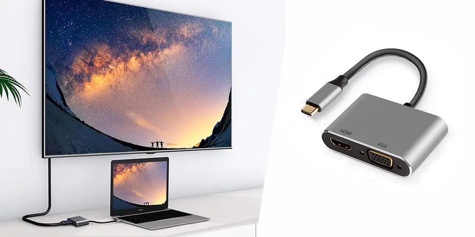 Multiport USB-C na HDMI + VGA SPU-M11