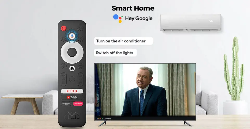 Turn on smart tv with best sale google home