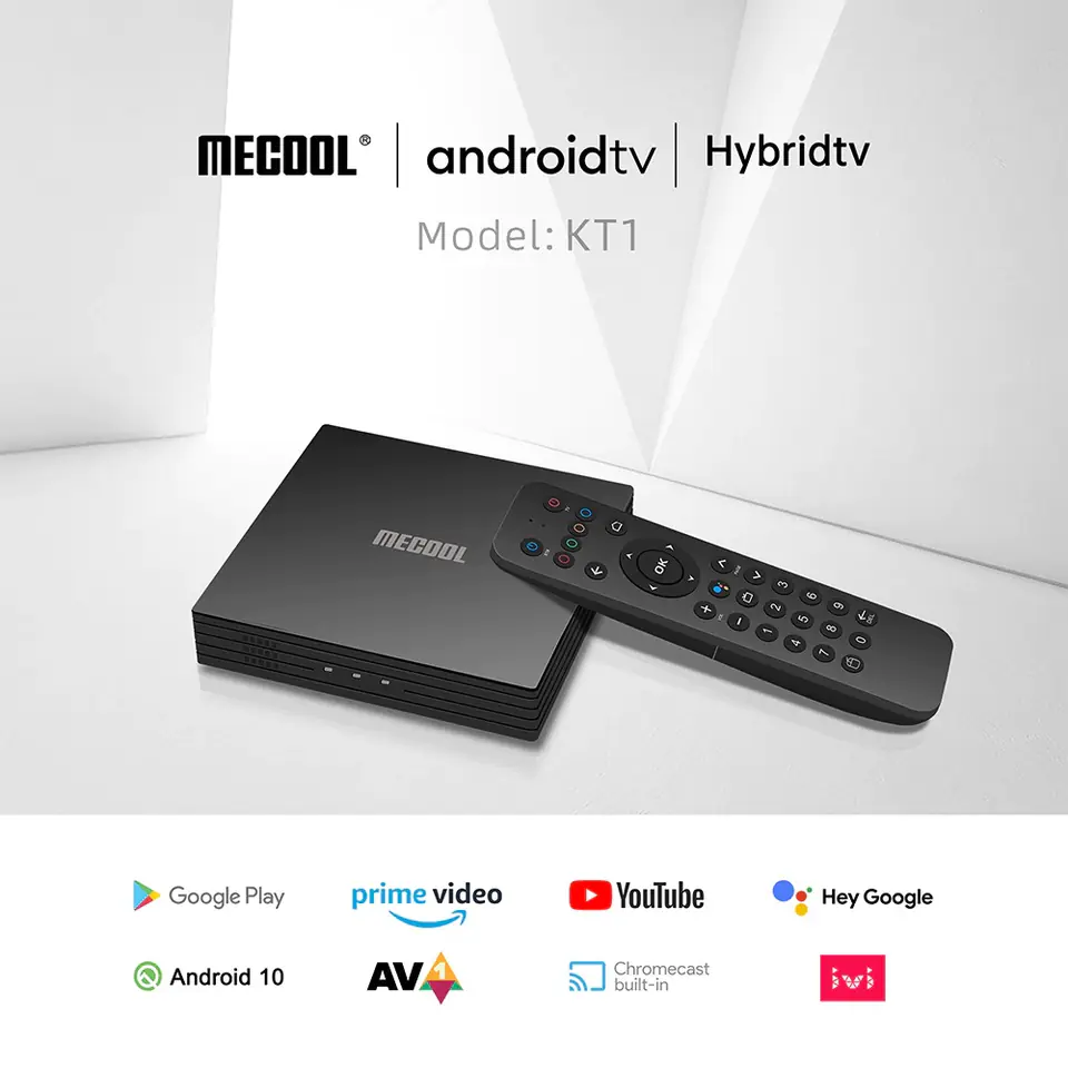 Android TV BOX MECOOL KT1 4K Android 10 DVB-T2/C